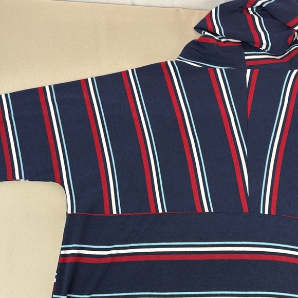 LuLaRoe Amber Striped Hoodie w/Kangaroo Pocket sz 2XL - Picture 13 of 16